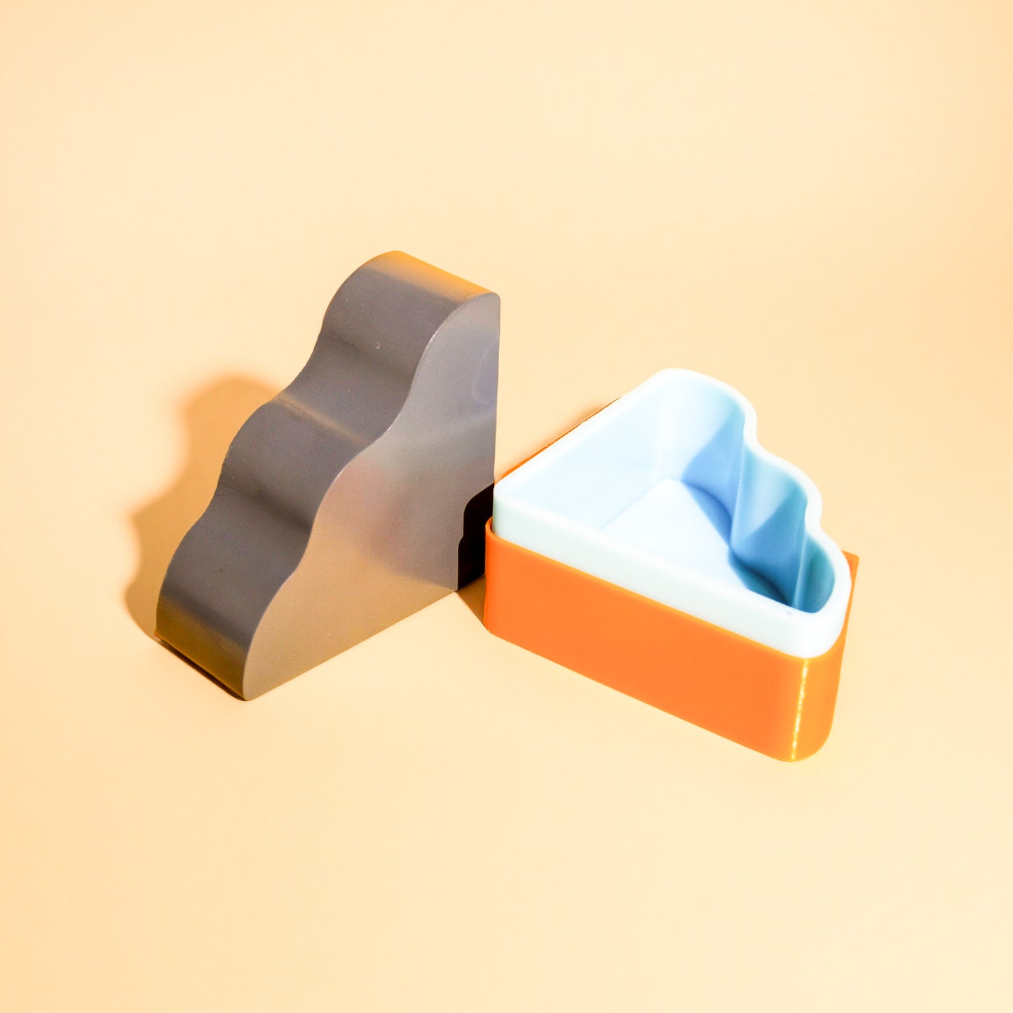 Wavy Bookend Stand Silicone Mould (no.138)