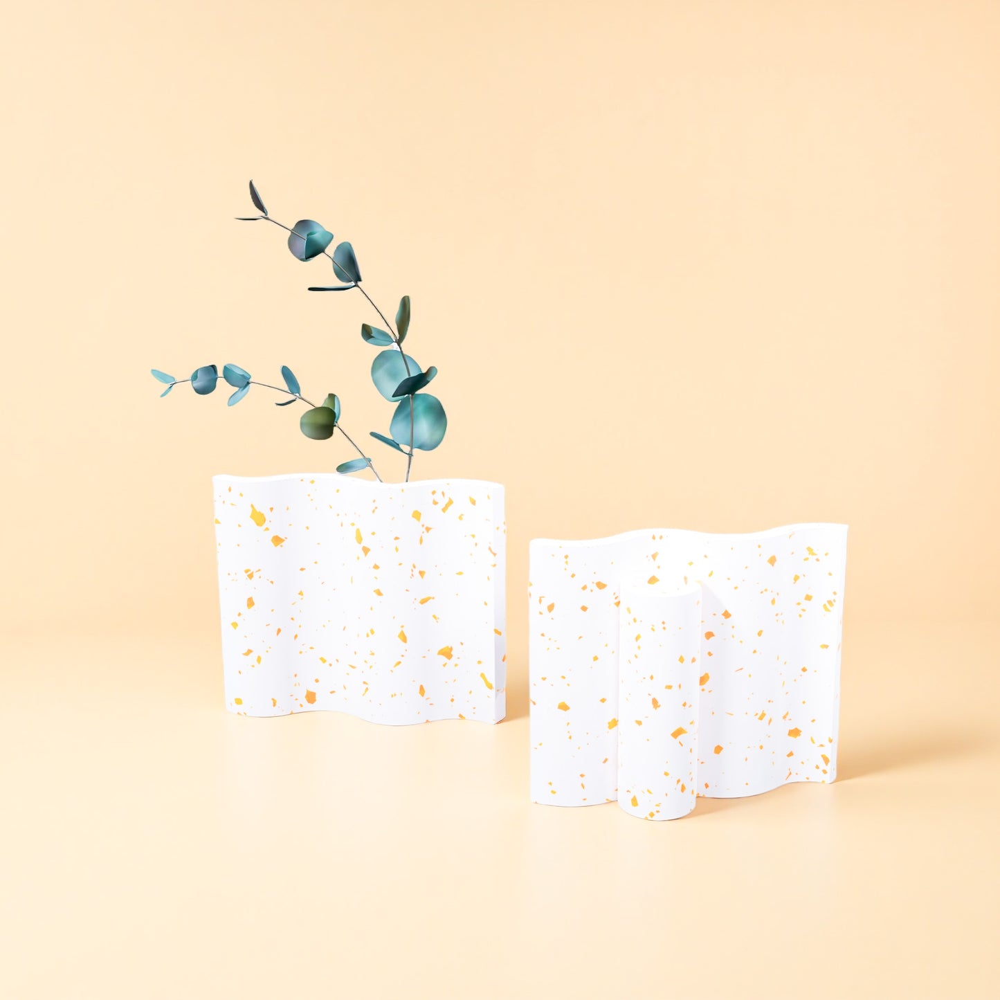 Wavy Dried Flower Vase Silicone Mould (no.140)