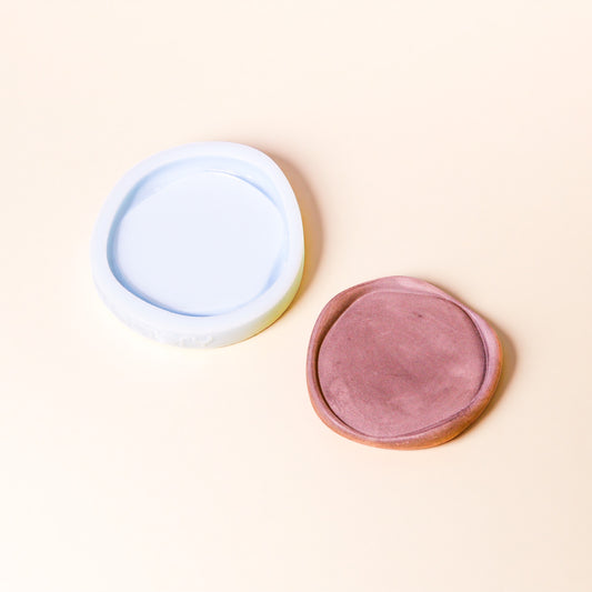 Organic Ripple Coaster Silicone Mould (no.132)