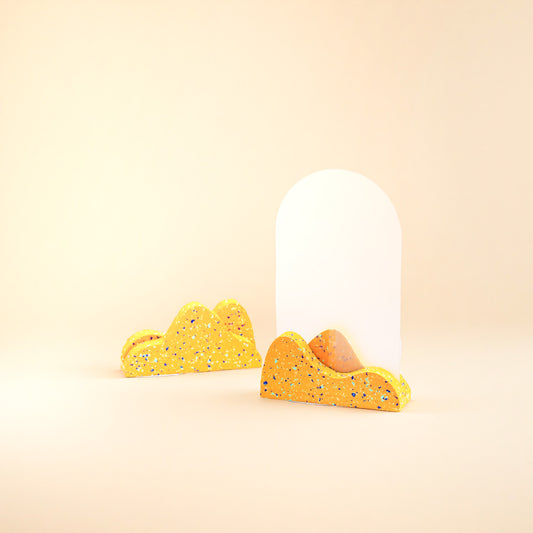 Wavy Mirror Holder Silicone Mould (no.155)