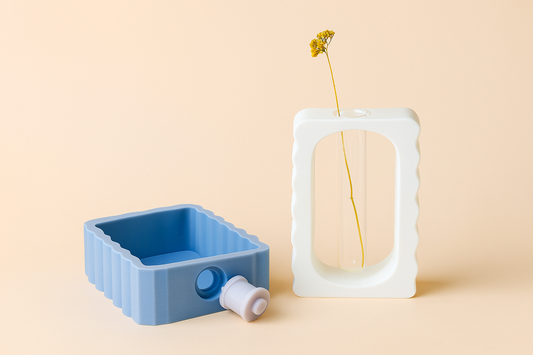 Wavy Glass Tube Holder Silicone Mould (no.137)
