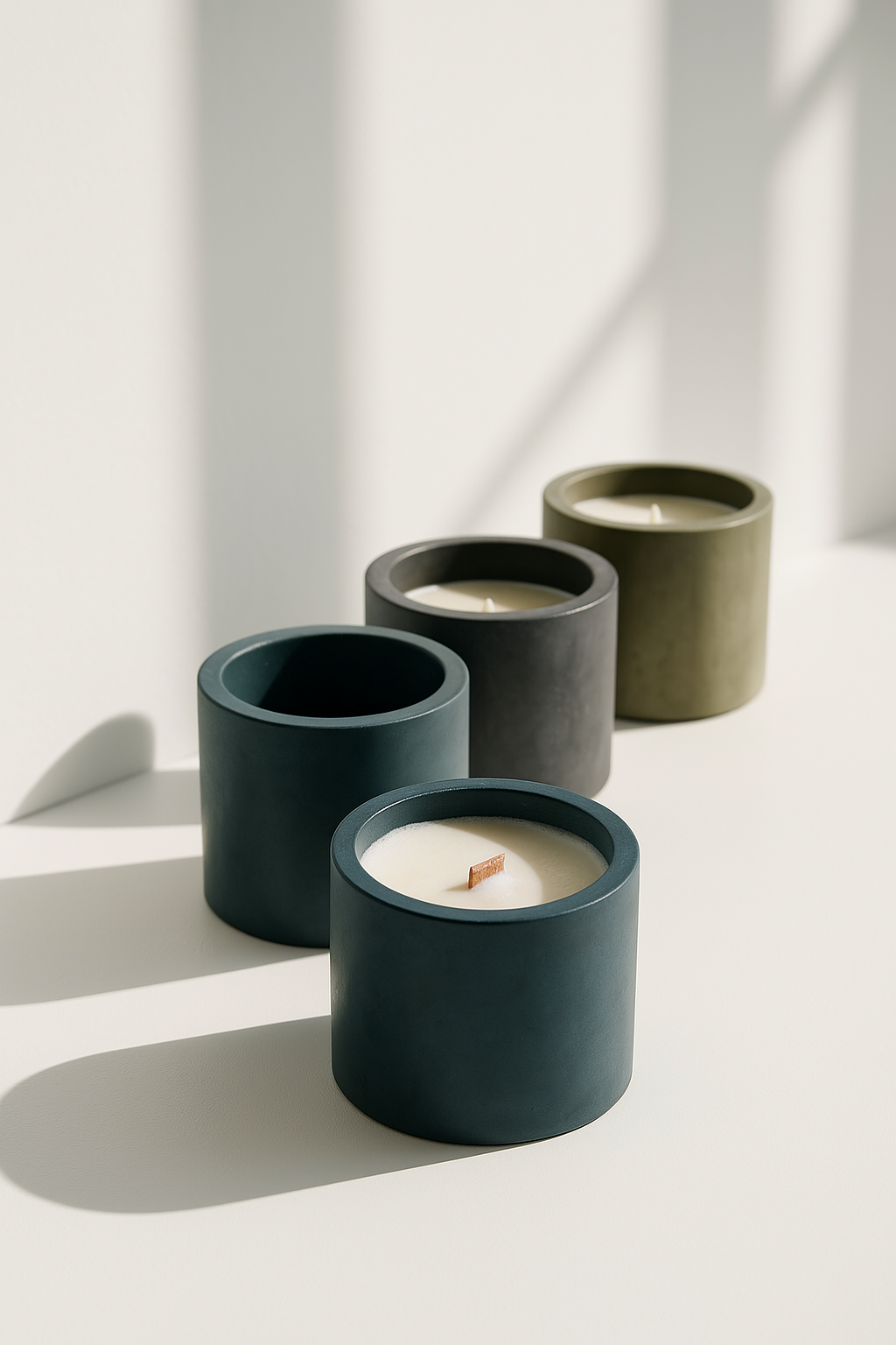 Minimal Cylinder Pot 6cm Silicone Mould (no.168)