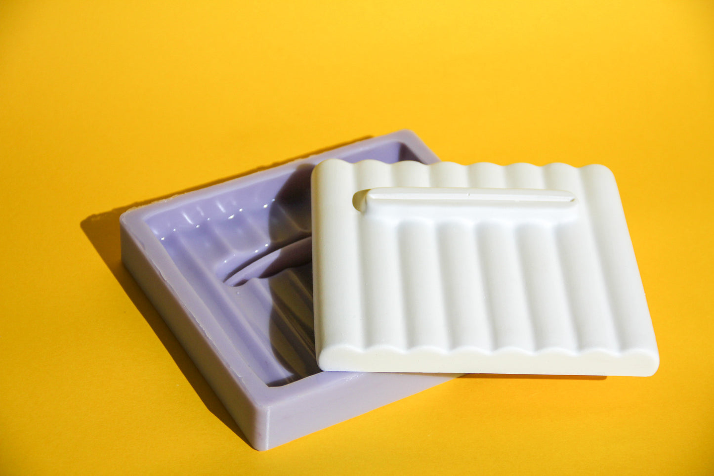 Wavy Mirror Holder Silicone Mould (no.136)
