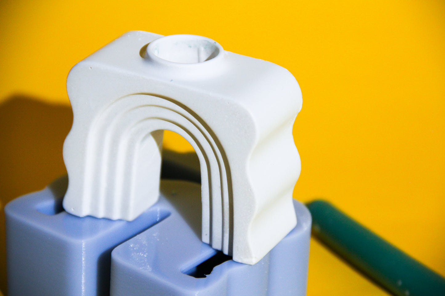 Rainbow Arch Candle Holder Silicone Mould (no.167)