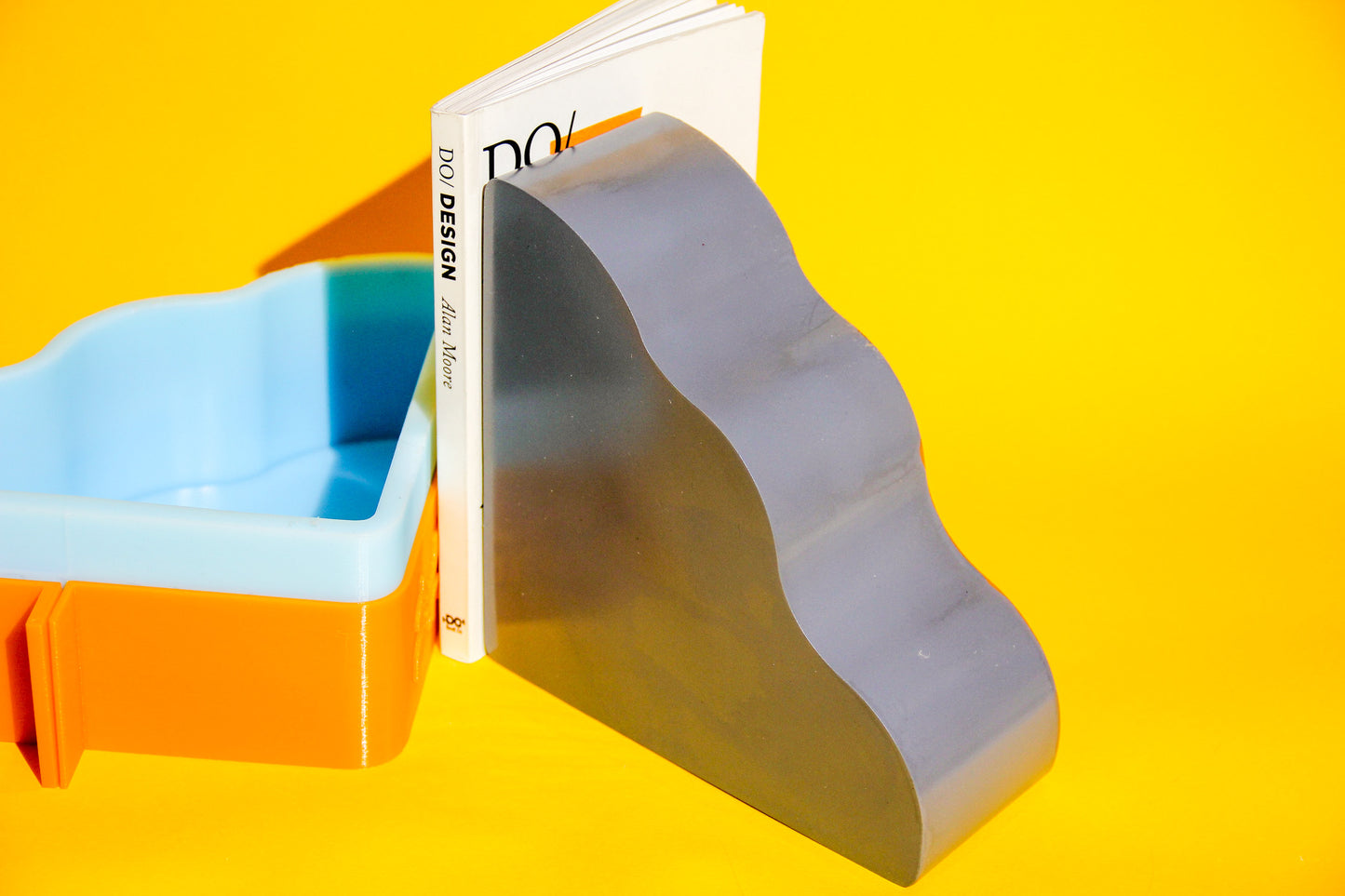 Wavy Bookend Stand Silicone Mould (no.138)