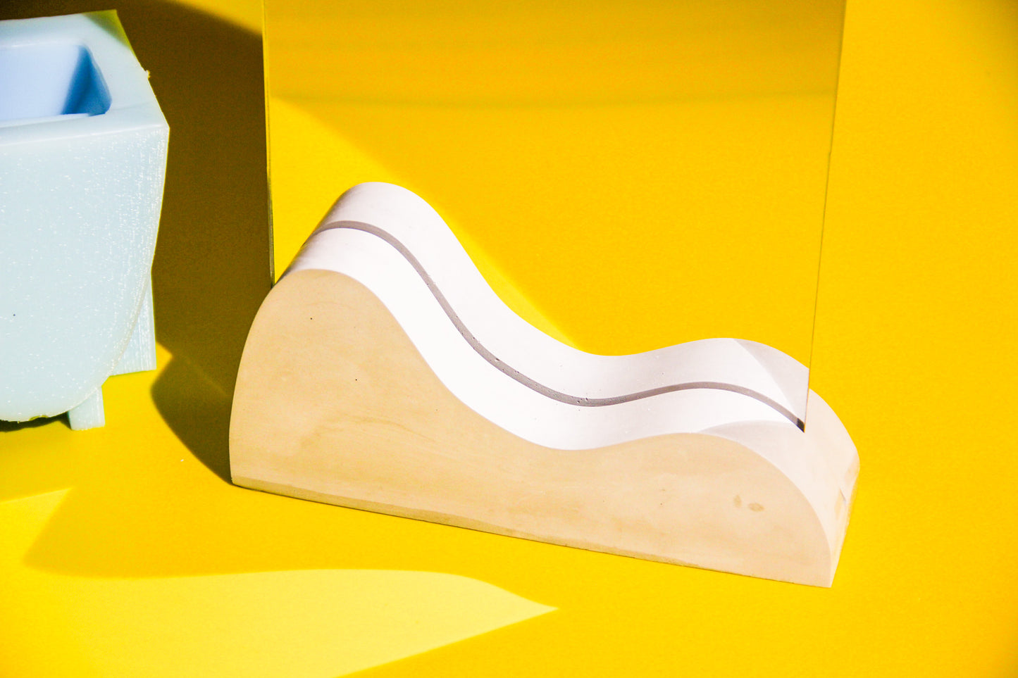 Wavy Mirror Holder Silicone Mould (no.155)