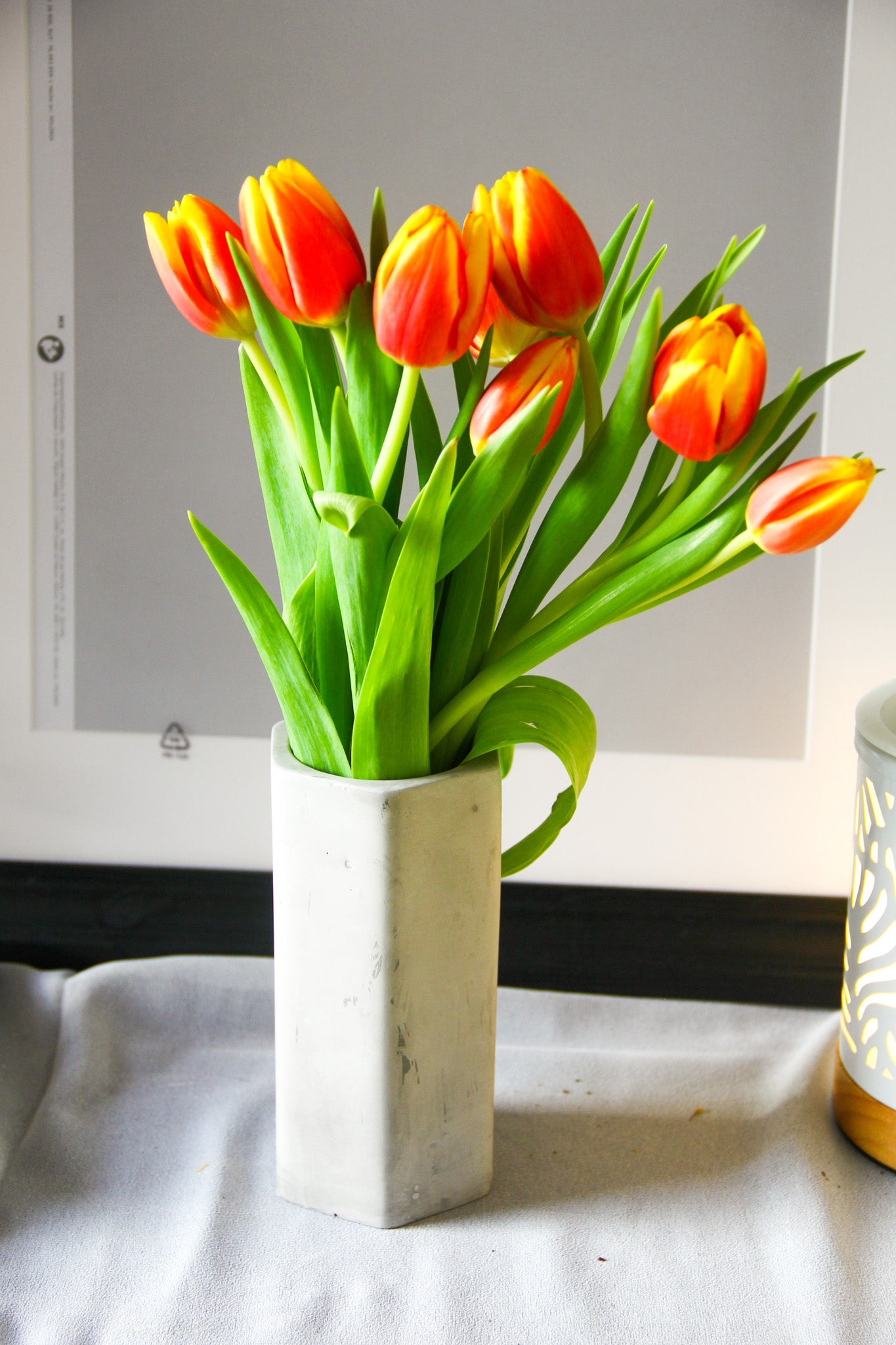 Tall Hexagon Vase Silicone Mould (no.156)