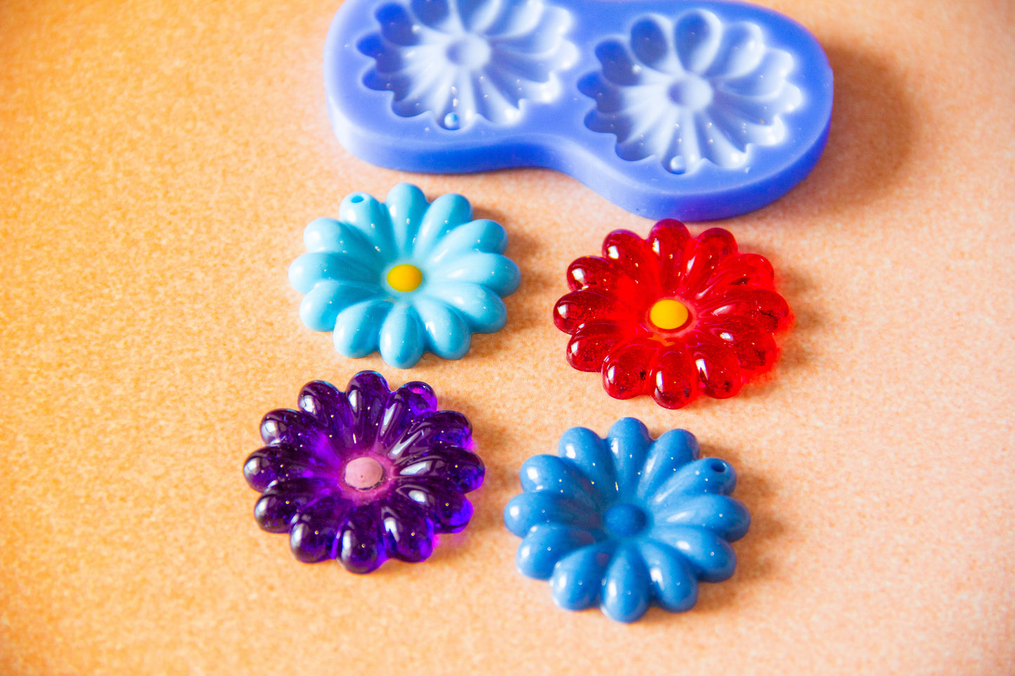 Flower Charm Silicone Mould (no.159)