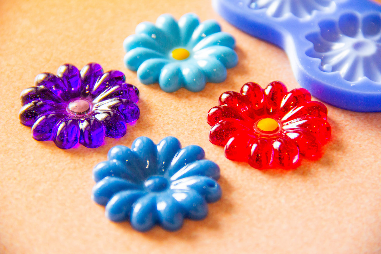 Flower Charm Silicone Mould (no.159)