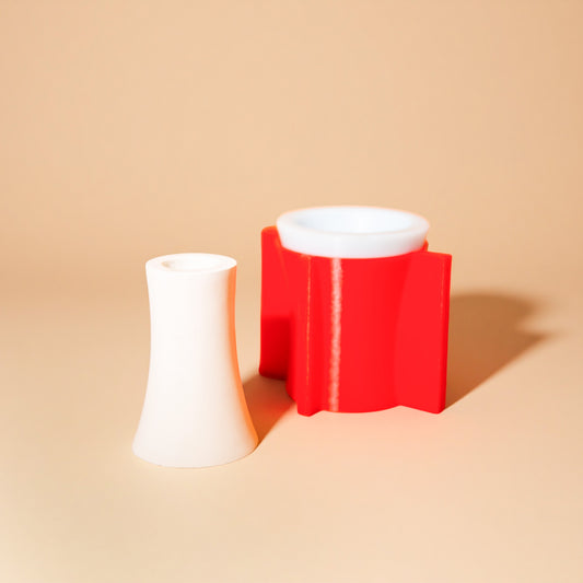 Curved Candle Holder Silicone Mould (no.162)