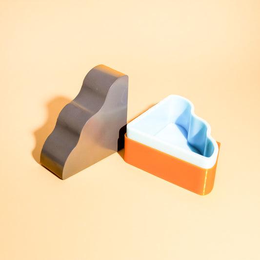 Wavy Bookend Stand Silicone Mould (no.138)