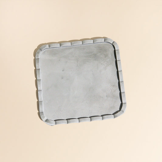 Scallop Edge Square Tray Silicone Mould (no.144)