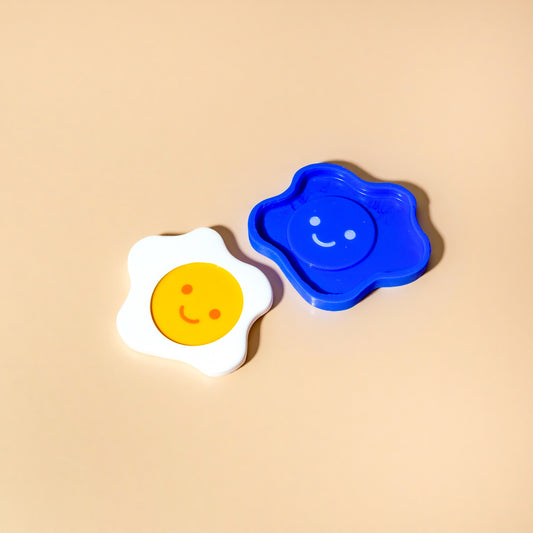 Smiley Sunny Egg Coaster Silicone Mould (no.149)
