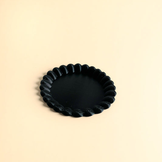 Ripple Edge Round Coaster Silicone Mould (no.147)