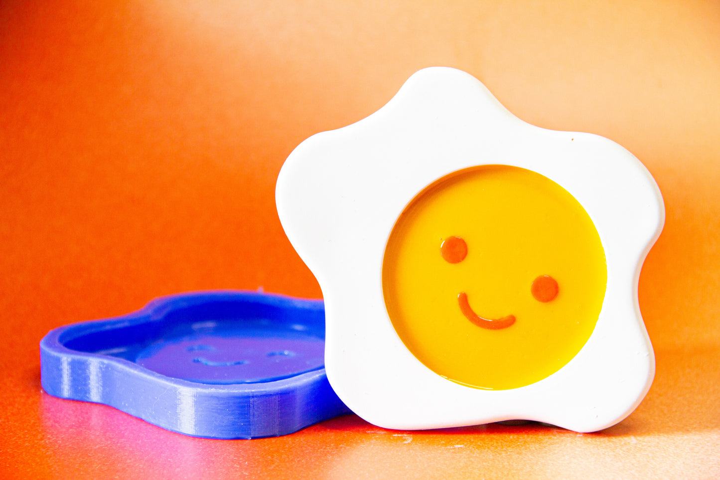 Smiley Sunny Egg Coaster Silicone Mould (no.149)